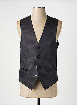 Gilet sans manche effet matière satinée noir PAL ZILERI homme