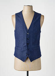 Gilet sans manche coupe cintrée bleu L.B.M.1911 homme