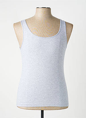 Débardeur stretch sans manche gris MEY femme