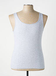 Débardeur stretch sans manche gris MEY femme