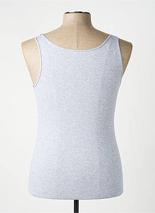 Débardeur stretch sans manche gris MEY femme