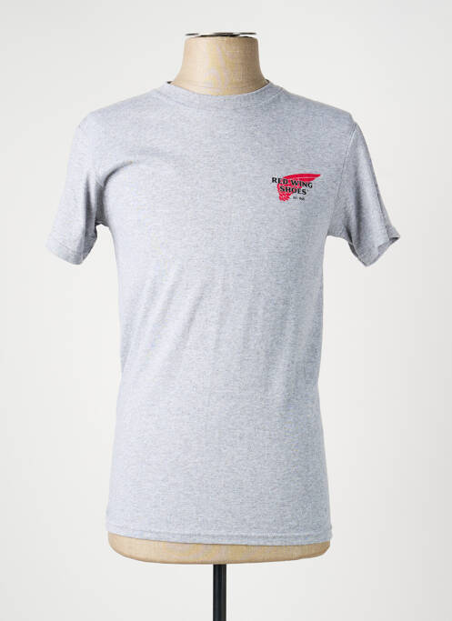 T-shirt coupe cintrée manches courtes gris REDWING homme