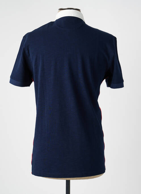 Polo coupe cintrée manches courtes bleu 8JS homme