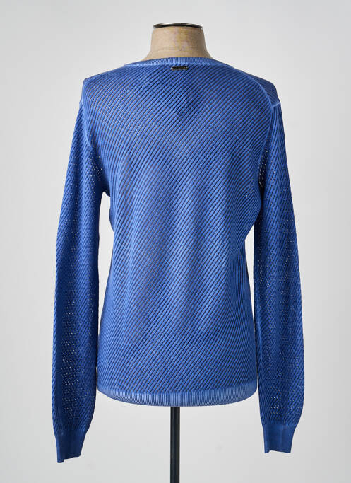 Pull col v manches longues bleu DIRK BIKKEMBERGS homme