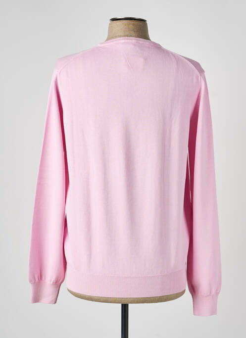 Pull col v manches longues rose THE ROYAL RACER homme