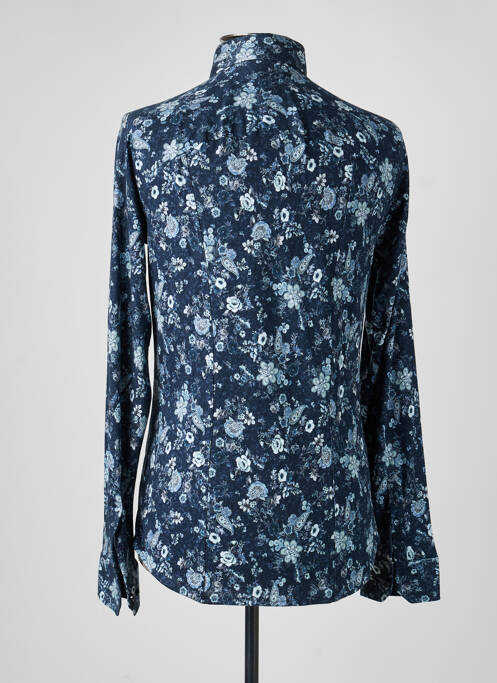 Chemise manches longues imprimé fantaisie bleu DESOTO homme