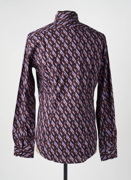 Chemise manches longues imprimé fantaisie violet PAUL SMITH homme