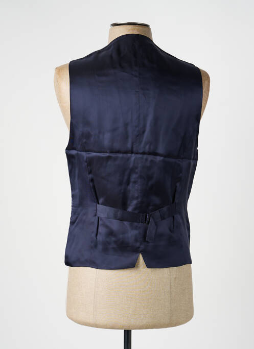 Gilet sans manche effet matière satinée bleu PAL ZILERI homme