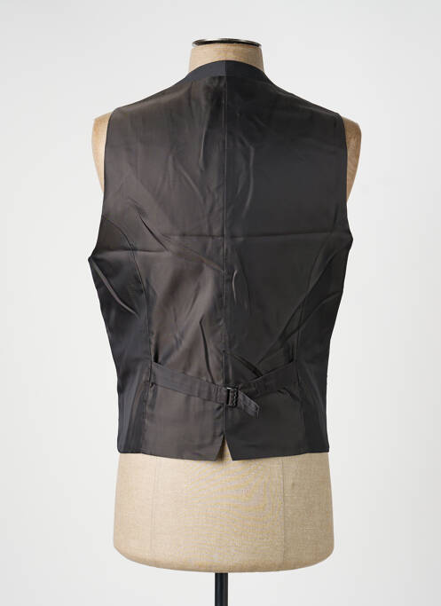 Gilet sans manche effet matière satinée noir PAL ZILERI homme