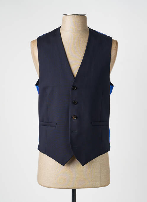 Gilet sans manche effet matière satinée bleu PAUL SMITH homme