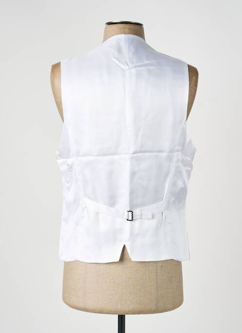 Gilet sans manche effet matière satinée blanc PAL ZILERI homme