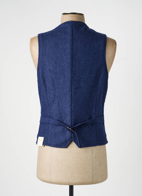 Gilet sans manche coupe cintrée bleu L.B.M.1911 homme