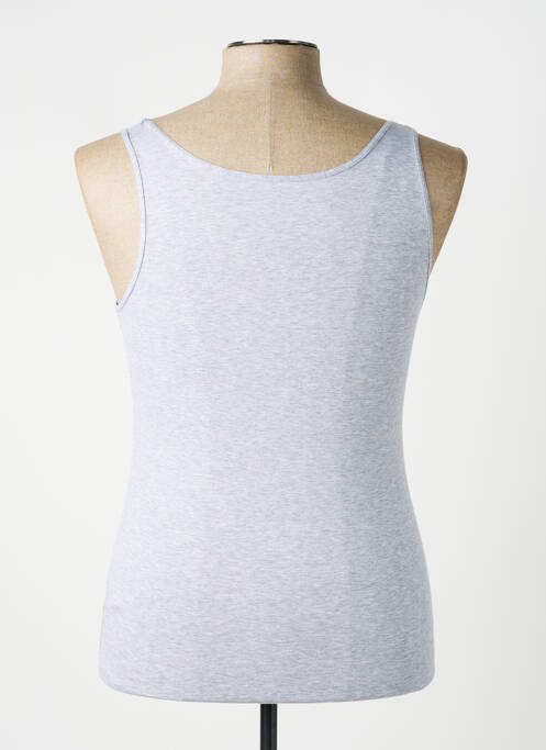 Débardeur stretch sans manche gris MEY femme