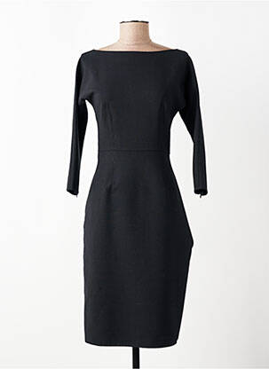 Robe mi-longue manches longues manches longues noir DSQUARED femme