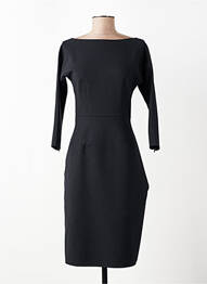 Robe mi-longue manches longues manches longues noir DSQUARED femme