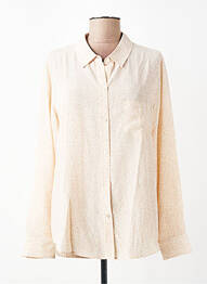 Chemisier coupe droite manches longues beige RAILS femme