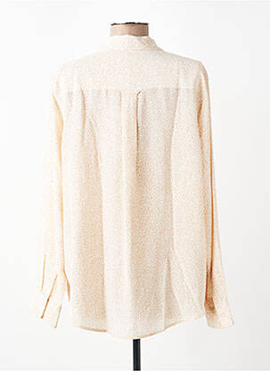 Chemisier coupe droite manches longues beige RAILS femme