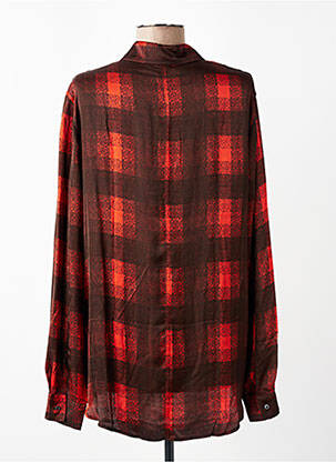 Chemisier coupe droite manches longues rouge MASON'S femme