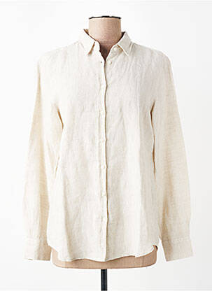 Chemisier coupe cintrée manches longues beige HARTFORD femme