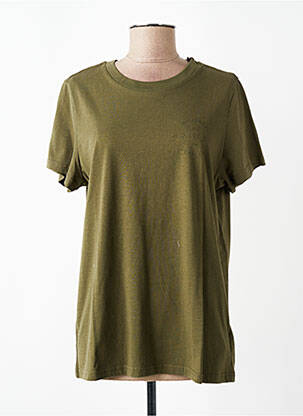 T-shirt coupe droite manches courtes vert LEE COOPER femme