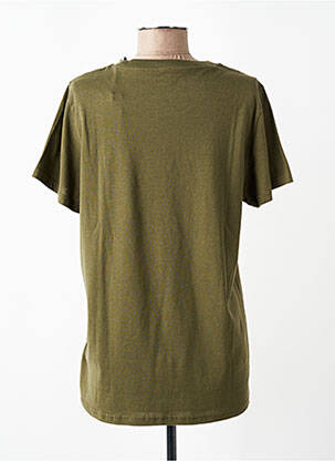 T-shirt coupe droite manches courtes vert LEE COOPER femme