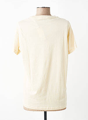T-shirt sérigraphie floquée manches courtes beige LEE COOPER femme