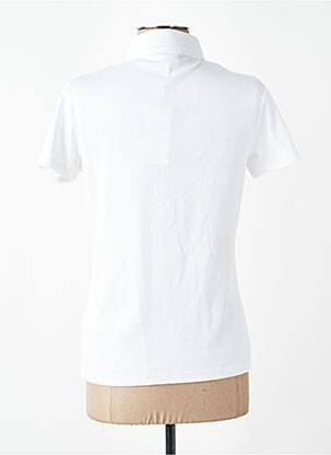 Polo coupe cintrée manches courtes blanc TEEJAYS femme