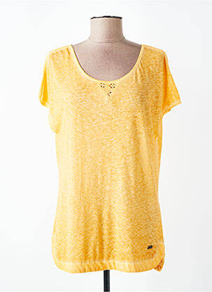 T-shirt coupe droite manches courtes orange NAPAPIJRI femme