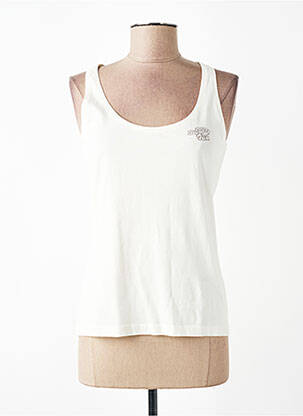 Débardeur coupe cintrée sans manche blanc KYTONE femme