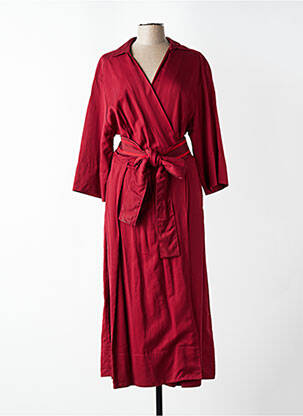 Robe longue manches longues manches longues rouge BAGUTTA femme