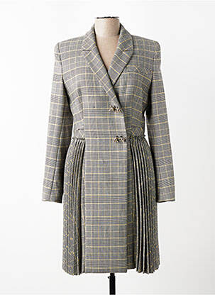 Robe mi-longue manches longues manches longues gris VILLALBA femme