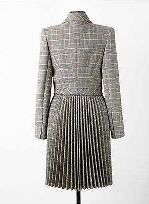 Robe mi-longue manches longues manches longues gris VILLALBA femme