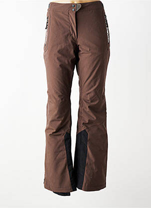Pantalon droit stretch taille normale marron NAPAPIJRI femme