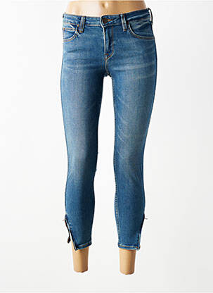 Pantacourt stretch taille normale bleu LEE COOPER femme