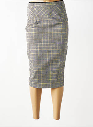 Jupe mi-longue doublure gris VILLALBA femme