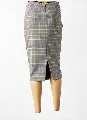 Jupe mi-longue doublure gris VILLALBA femme
