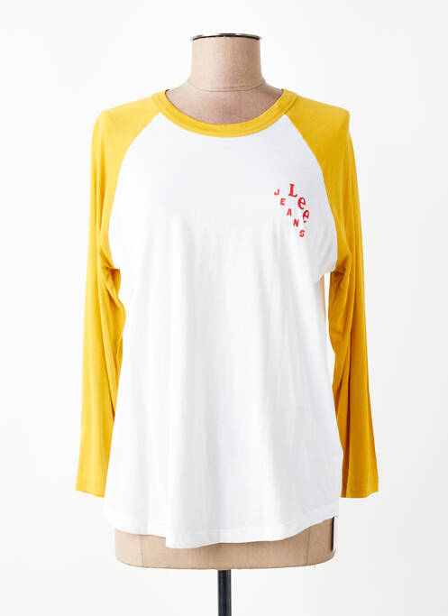 T-shirt manches longues manches longues jaune LEE COOPER femme