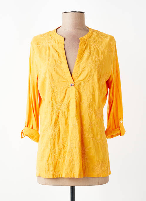 Blouse manches 3/4 manches 3/4 orange NAPAPIJRI femme