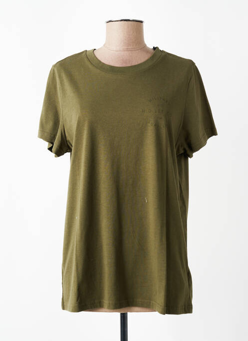 T-shirt coupe droite manches courtes vert LEE COOPER femme