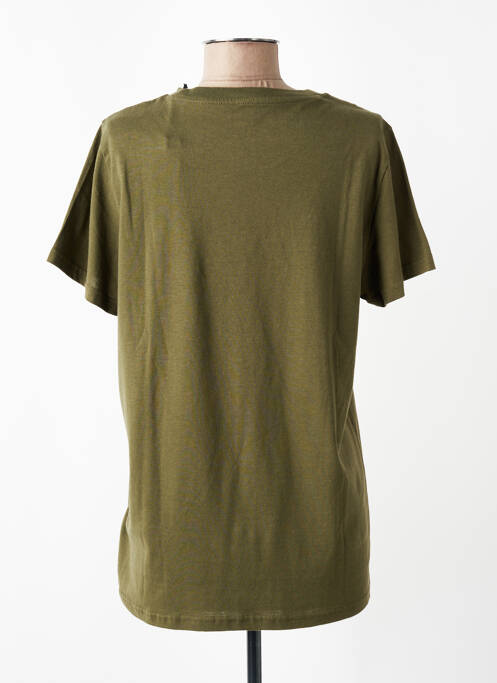 T-shirt coupe droite manches courtes vert LEE COOPER femme