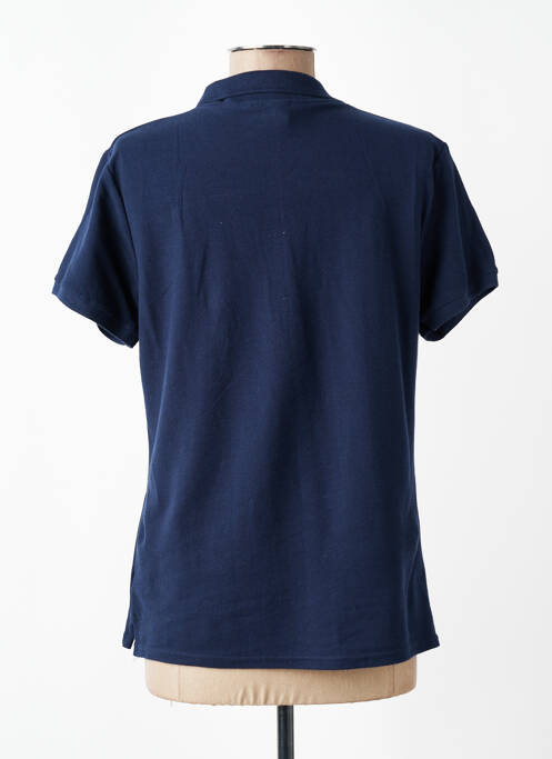 Polo coupe cintrée manches courtes bleu FRUIT OF THE LOOM femme