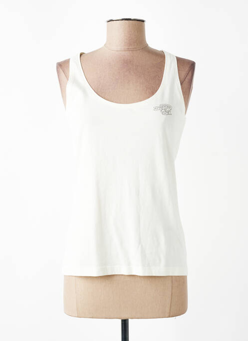 Débardeur coupe cintrée sans manche blanc KYTONE femme