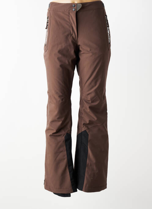 Pantalon droit stretch taille normale marron NAPAPIJRI femme