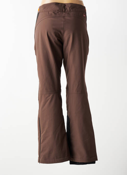Pantalon droit stretch taille normale marron NAPAPIJRI femme