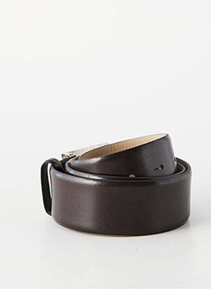 Ceinture coutures renforcées marron HUGO BOSS homme