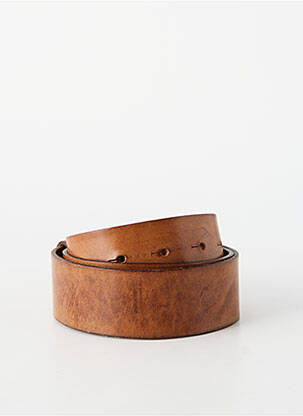 Ceinture fermeture pointe poinçonnée marron HUGO BOSS homme