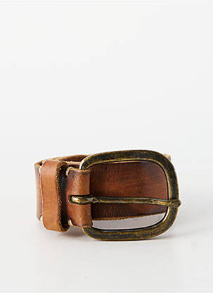 Ceinture coutures renforcées marron HUGO BOSS homme