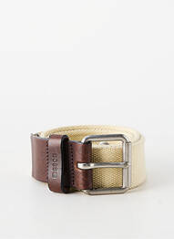 Ceinture coutures renforcées beige HUGO BOSS homme