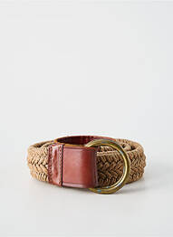 Ceinture fermeture mousqueton marron RALPH LAUREN femme