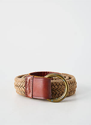 Ceinture tissage tressé marron RALPH LAUREN femme